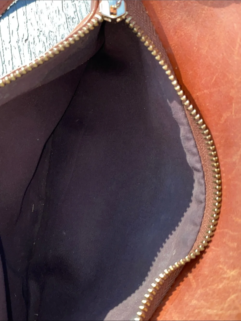 Divina Firenze Lilla Leather Crossbody Purse Cognac Brown Italian Leather Bag